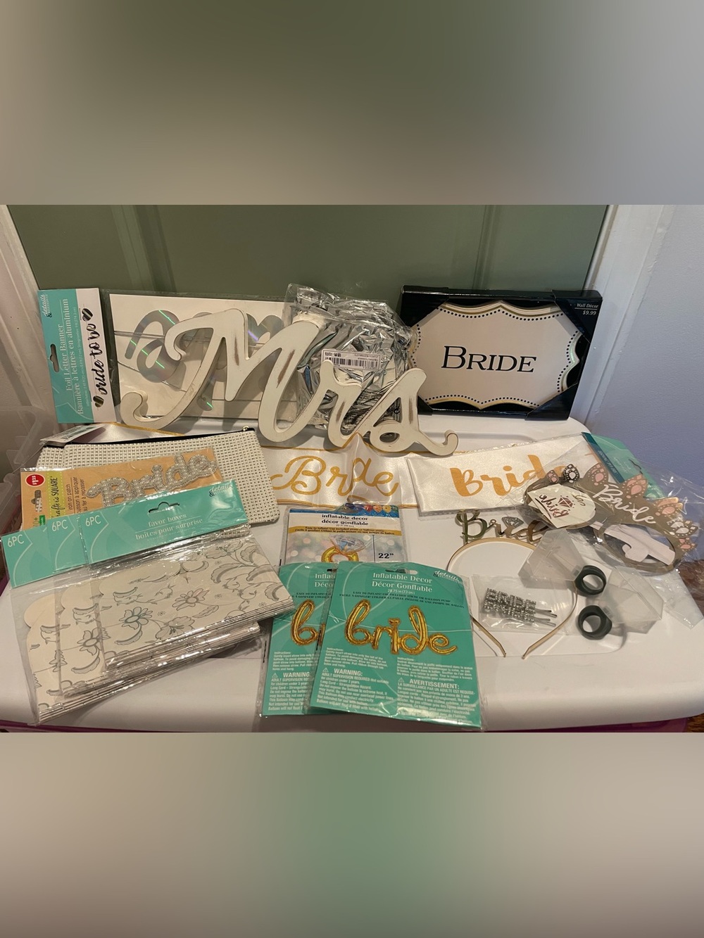 Bride bachelorette Party Accessories Set